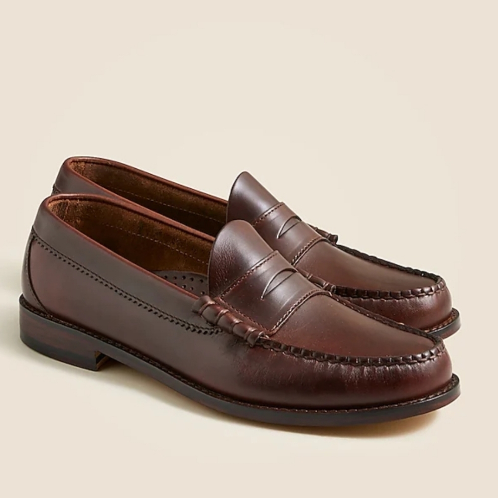 J. Crew Camden Loafers with leather soles - Whiskey